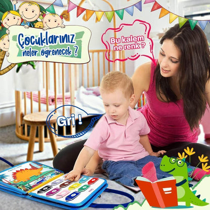 Montessori Aktivite Çantası  | 8 Sayfa Dinazor Ve Deniz Kızı Temalı